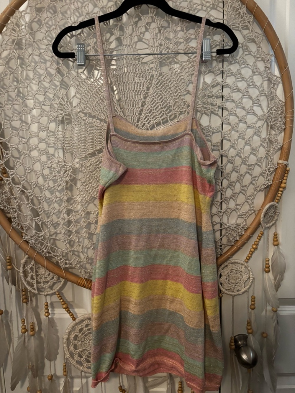 LoveShackFancy Lessie Mini Dress in Pastel Sunrise Size Large A00335 - Picture 2 of 7